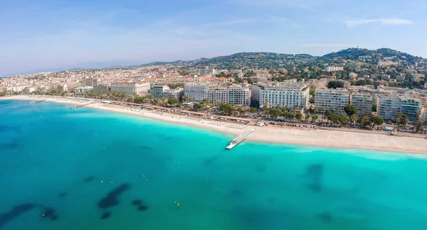 Панорама Канн Лазурный Берег Франция Южная Европа Ницца Роскошный Курорт — стоковое фото