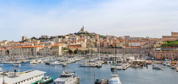 French Historical City Marseille Mediterranean Sea Coast Marseille Biggest Port — Stock Photo, Image