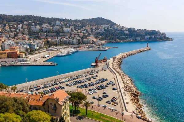 Landschap Panoramisch Uitzicht Nice Cote Azur Frankrijk Zuid Europa Prachtige — Stockfoto