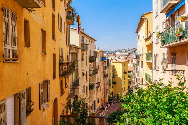 Street View Nice Cote Azur Francia Sur Europa Hermosa Ciudad — Foto de Stock