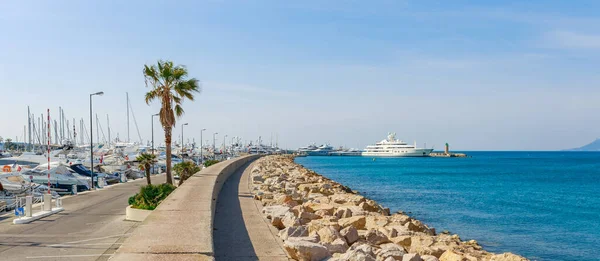 Panorama Van Cannes Côte Azur Frankrijk Zuid Europa Leuke Stad — Stockfoto