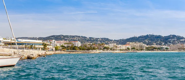 Панорама Канн Лазурный Берег Франция Южная Европа Ницца Роскошный Курорт — стоковое фото