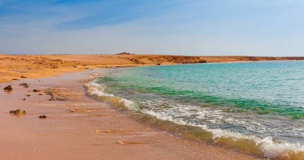 Mořská Písečná Pláž Národním Parku Ras Mohammed Slavný Putovní Osud — Stock fotografie