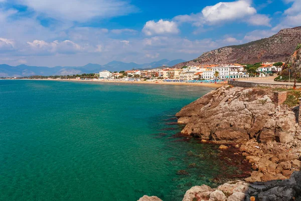 Sea Landscape Sperlonga Lazio Italy Scenic Resort Town Village Nice — Stock Photo, Image