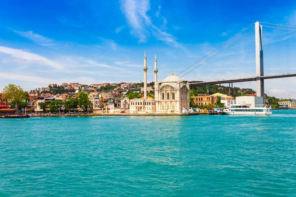 Панорамный Вид Стамбул Город Известного Туристического Направления Пролива Босфор Босфор Лицензионные Стоковые Фото