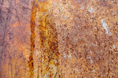 Yıpranmış grunge metal yapısına yakın çekim.