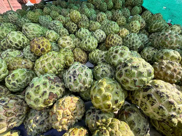 stock image Closeup of custard apple in the market.