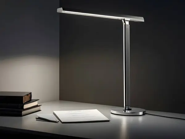 텍스트에 공간이있는 간단한 배경에 램프의 발광도를 보여줍니다 최적의 조명을 램프의 로열티 프리 스톡 이미지