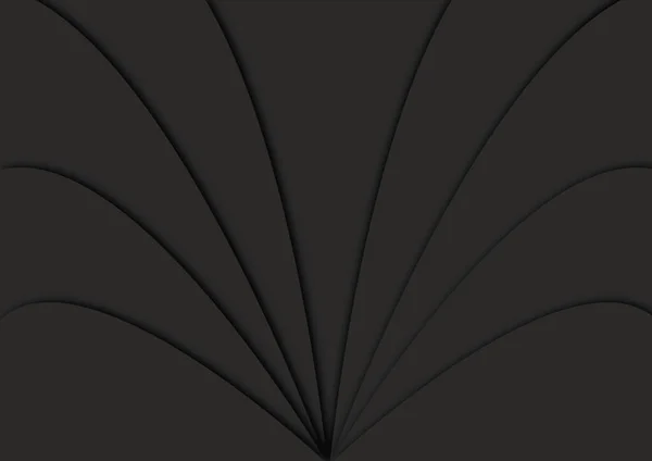 丸い形の灰色の背景 黒い影と濃い灰色のファンの形の背景 ベクトルとJpg形式 — ストックベクタ