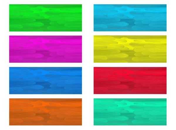 Zestaw Kolorowych Tła Szczotki Olejowej Ilustracja Kolekcji Kolorowych Banerów Plamistych — Zdjęcie stockowe