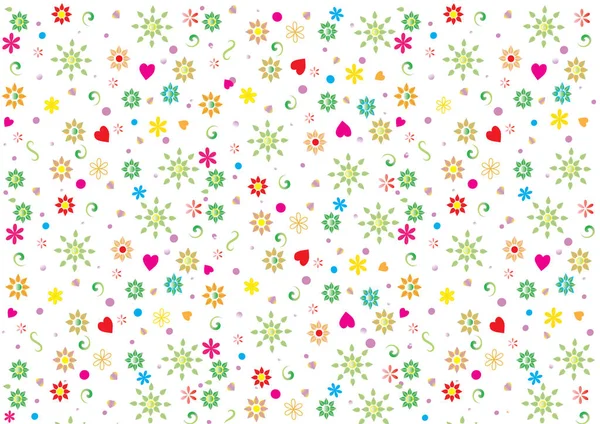 Florales Nahtloses Muster Mit Kleinen Blüten Sommer Gemusterter Hintergrund Mit — Stockvektor