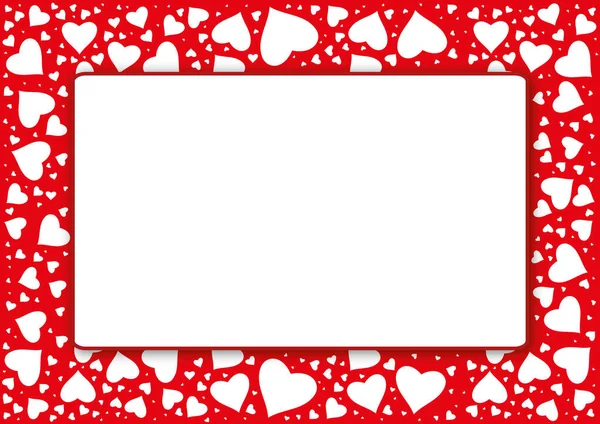 Декоративные Открытки Сердечками Любовная Открытка Приглашение Фоторамка Сообщение Векторном Jpg — стоковый вектор