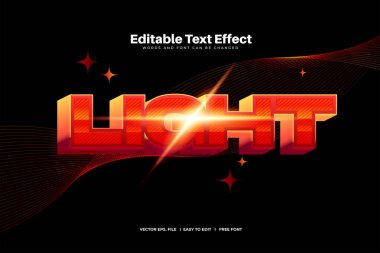 Kırmızı Işık Kalın Metin Efekti