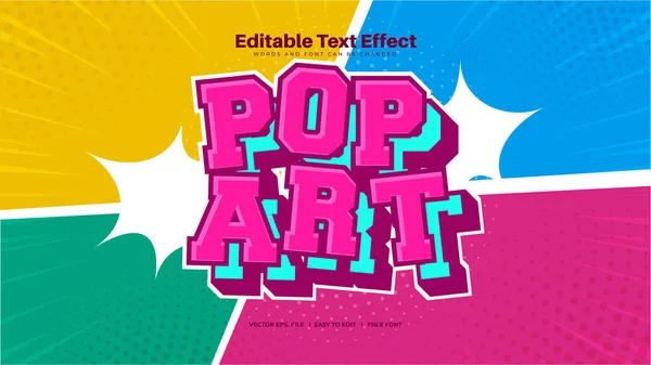 Pop Art Effet Texte — Image vectorielle