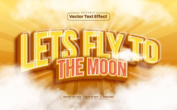Эффект Fly Moon — стоковый вектор