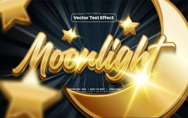 Gold Moonlight Vector — стоковый вектор
