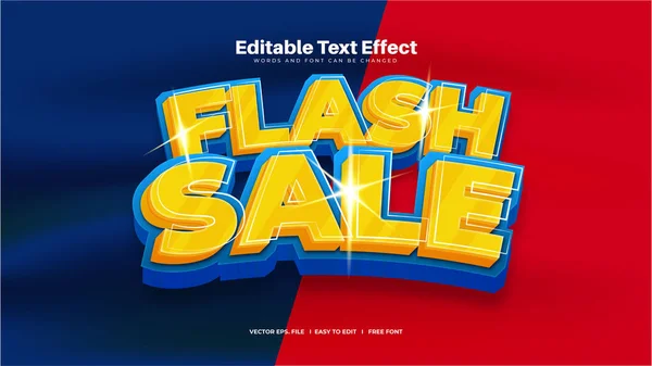 Effet Texte Vente Flash — Image vectorielle
