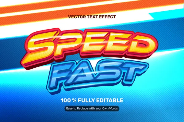 Fast Speed Text Effect Royalty Free Stock Vectors