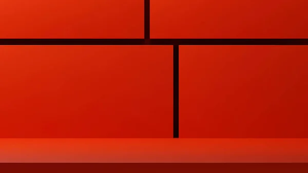 Rote Plattform Stufe Regal Podium Für Produktpräsentation Und Preisverleihung Für — Stockfoto