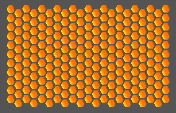 Beau Fond Abstrait Avec Hexagones Couleurs Jaune Gris Texture Géométrique — Photo