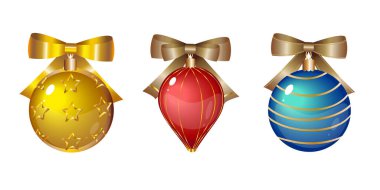 Dekorasyon için Noel balosu. Ağaç oyuncakları tasarımı