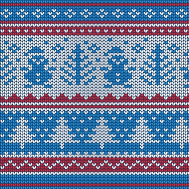 Vektör örgü deseni. Kış ve Noel geçmişi. İskandinav süsü