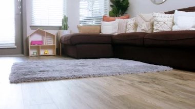 Yerdeki halı, yakın plandaki tüylü halı.