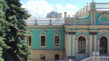 Ukrayna. Kyiv. 11 Ağustos 2020. Mariinsky Sarayı 'nın Kyiv' deki havadan görünüşü, Mariinsky Sarayı Kyiv, Ukrayna