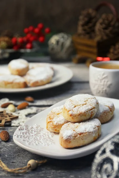 Ricciarelli Biscuits Aux Amandes Sans Gluten Biscuits Noël Traditionnels Italiens — Photo