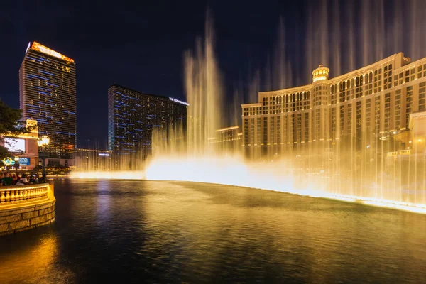 Fountains Bellagio Hotel Bright Lights Hotels Las Vegas Strip Paradise — Stock Photo, Image