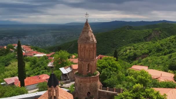 Signagi Gürcistan Kakheti Bölgesinin Doğusunda Yer Alan Bir Şehirdir Georgias — Stok video
