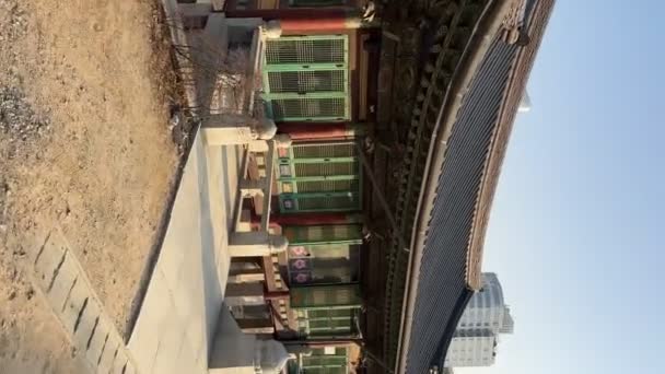 Świątynia Bongeunsa Wiosną Gangnam Seulu Korea Południowa — Wideo stockowe