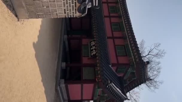 Παλάτι Changgyeonggung Στη Σεούλ Νότια Κορέα — Αρχείο Βίντεο