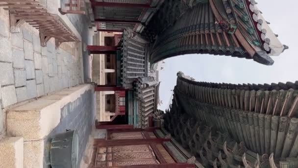 Ворота Мьонджонгмун Міст Окченьо Палаці Чангьонггун Палац Був Побудований Королем — стокове відео