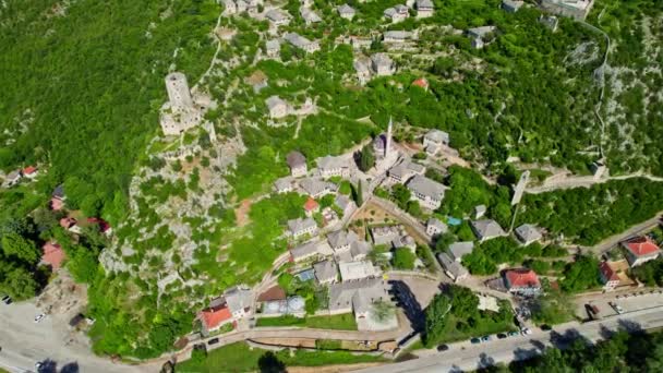 Укріплена Вежа Місті Покріве Капліна Боснія Герцеговина — стокове відео