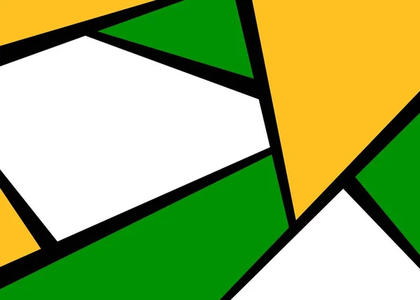 Minimalistischer Hintergrund Mit Farbenfrohen Abstrakten Geometrischen Mustern Und Etwas Kopierraum — Stockvektor