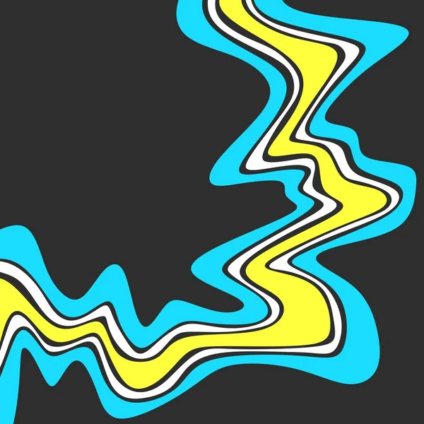 Fond Abstrait Avec Motif Ondulé Mignon Coloré Dégradé — Image vectorielle