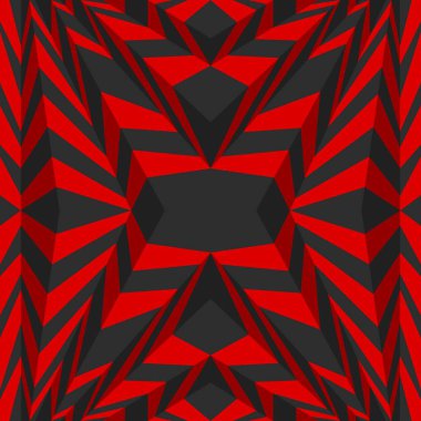 Kusursuz 3 boyutlu zigzag çizgili soyut duvar kağıdı süslemesi