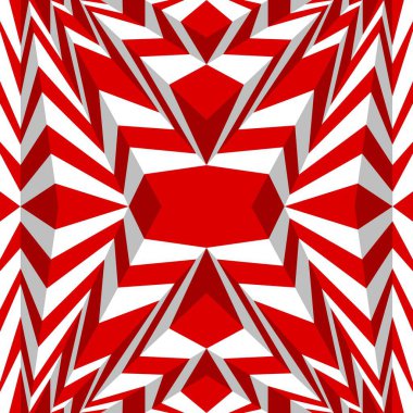 Kusursuz 3 boyutlu zigzag çizgili soyut duvar kağıdı süslemesi