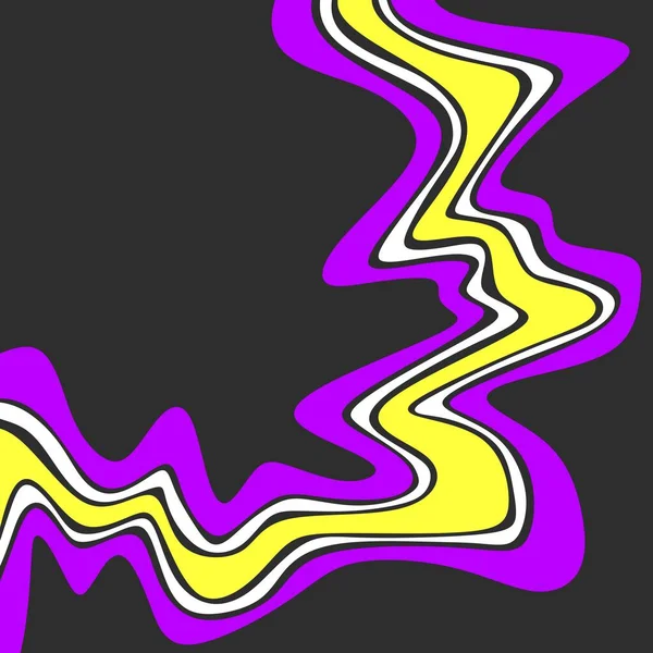 Abstrakter Hintergrund Mit Bunten Und Gradienten Niedlichen Wellenförmigen Linienmuster — Stockvektor