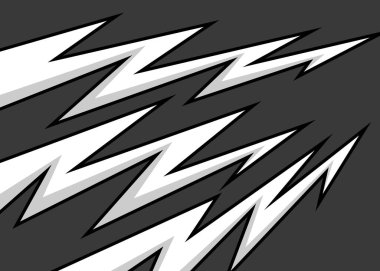 Çeşitli yıldırım desenli basit arkaplan