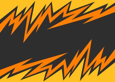 Sivri uçlu zigzag desenli ve bazı kopyalama alanı olan soyut arkaplan