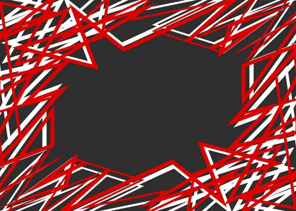 Fond Encadré Abstrait Avec Motif Lignes Rugueuses — Image vectorielle