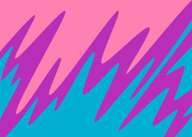 Şirin dalgalı çizgi desenli basit arkaplan