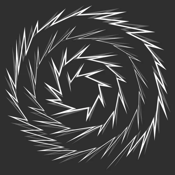 Абстрактный Фон Узором Спиральных Шипов Градиента — стоковый вектор