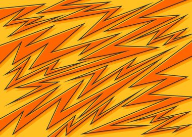 Çeşitli yıldırım ve ok desenleri üst üste binen soyut arkaplan