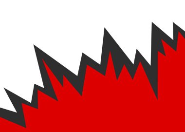 Patlayan sivri uçlu zigzag deseni ve bazı kopyalama alanı ile basit arkaplan