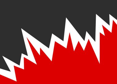 Patlayan sivri uçlu zigzag deseni ve bazı kopyalama alanı ile basit arkaplan