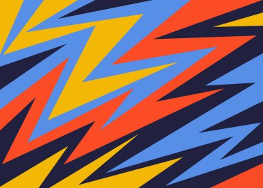 Renkli ok desenli soyut arkaplan. Soyut geometrik duvar kağıdı