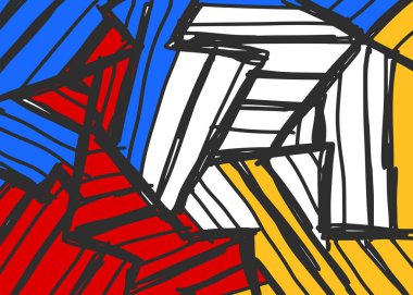 Çizilmiş çizgi desenli soyut arkaplan